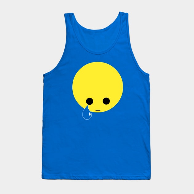 Sad Smiley | Blue Control Victim | MTG Control Hate Tank Top by ChristophZombie